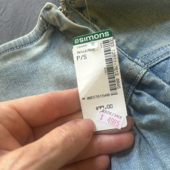 Jean skirt size small nwt $99 - Picture 6 of 6